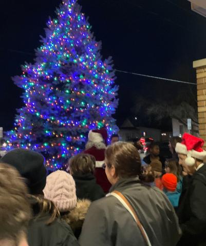 Tree Lighting Ceremony in Ossian